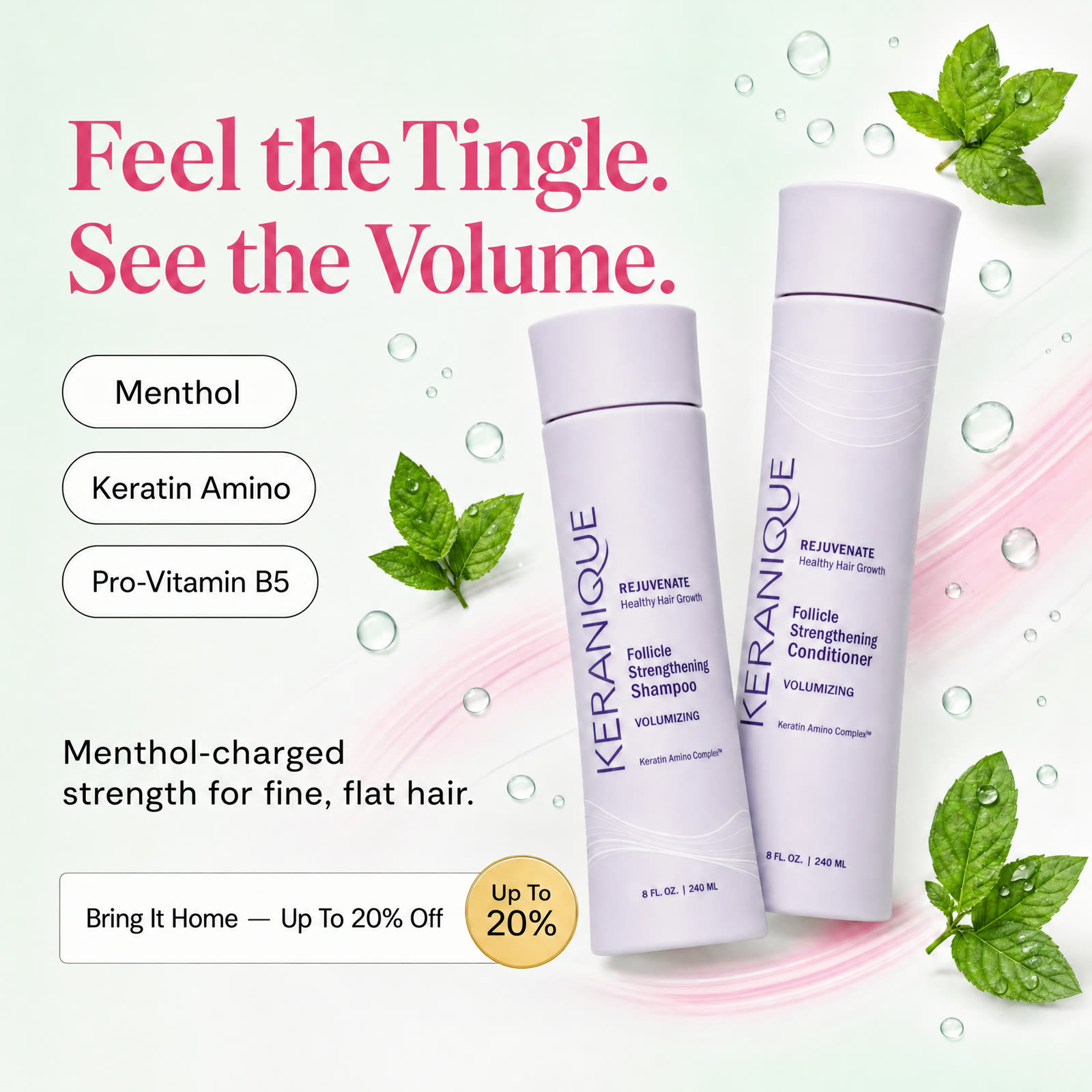 Feel the tingle, see the volume static ad